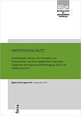 Titelseite der Studie: Infektionsschutz - Einstellungen, Wissen und Verhalten von Erwachsenen und Eltern gegenüber Impfungen