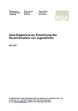 Titelbild "Neue Ergebnisse zur Entwicklung des Rauchverhaltens von Jugendlichen"