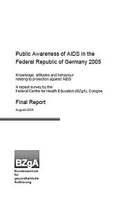 Screenshot "Public Awareness of AIDS in the Federal Republic of Germany 2005"