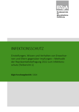 Titelseite der Studie: Infektionsschutz 2022 - Teilbericht 1